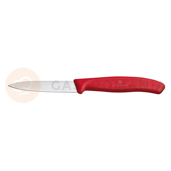 Nůž na zeleninu, hladký, 8 cm, červený | VICTORINOX, Swiss Classic, 6.7601