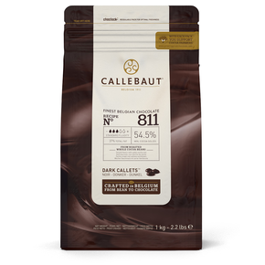 Hořká čokoláda 54,5% Callets &amp;#x2122; 1 kg balení | CALLEBAUT, 811-E1-U68
