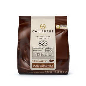 Mléčná čokoláda 33,6% Callets&amp;#x2122; 0,4 kg balení | CALLEBAUT, 823-E0-D94