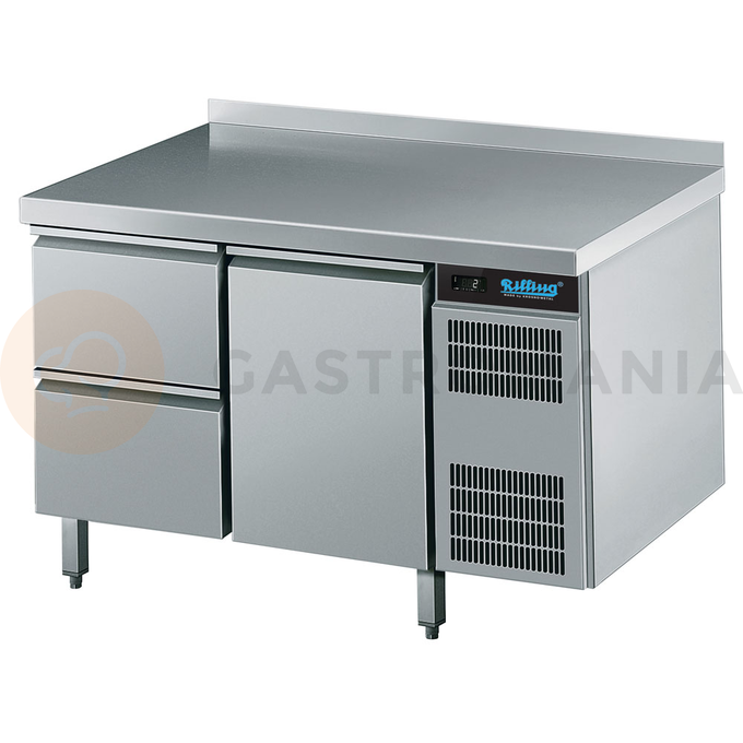 Chladící stůl 2 zásuvky a dveře 270 l, 1250x700x850 mm | RILLING, AKT EK721 1601-2/1