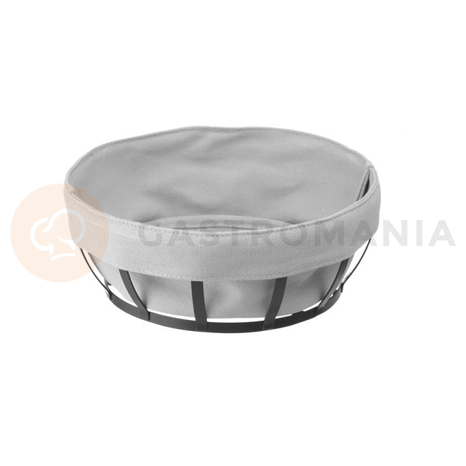 Košík na pečivo s textilní vložkou, 220x200x80 mm, kulatý | HENDI, 427118