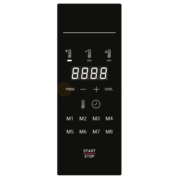 Piec konwekcyjny szybkiego gotowania, ogrzewanie nadmuchowe, cyfrowy panel sterowania, 3,6 kW, 230 V, czerwony, 397x598x410 mm | RESTO QUALITY, QUICK 1 RED