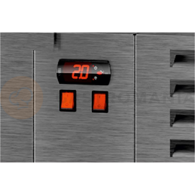 Zavřený chladící regál s lakovaným opláštěním 1250x700x2020 mm | RAPA, RCh-SR