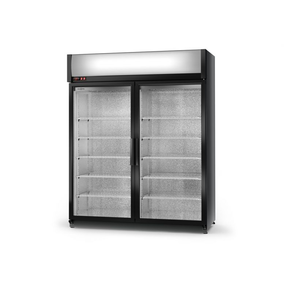 Chladící skříň jednostranně prosklená s křídlovými dveřmi, horní agregát, 4. tř., 1200x750x2020 mm | RAPA, SCh - S 1200 ecoline