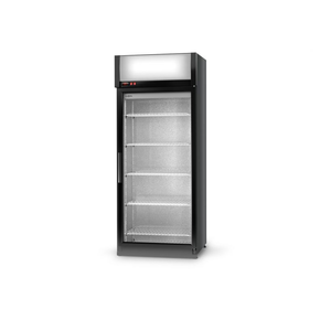 Chladící skříň jednostranně prosklená s křídlovými dveřmi, horní agregát, 4. tř., nerezový interiér, 625x750x2020 mm | RAPA, SCh - S 625 ecoline