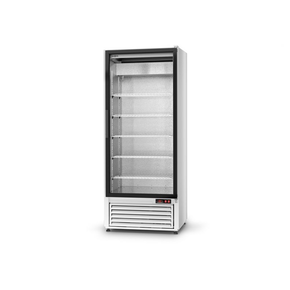 Chladící skříň jednostranně prosklenná s křídlovými dveřmi, dolní agregát, 4 kl., nerezový vnitřek, 725x720x2000 mm | RAPA, SCh - S 725