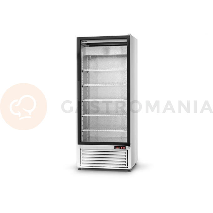 Chladící skříň jednostranně prosklenná s křídlovými dveřmi, dolní agregát, 4 kl., nerezový vnitřek, 725x720x2000 mm | RAPA, SCh - S 725
