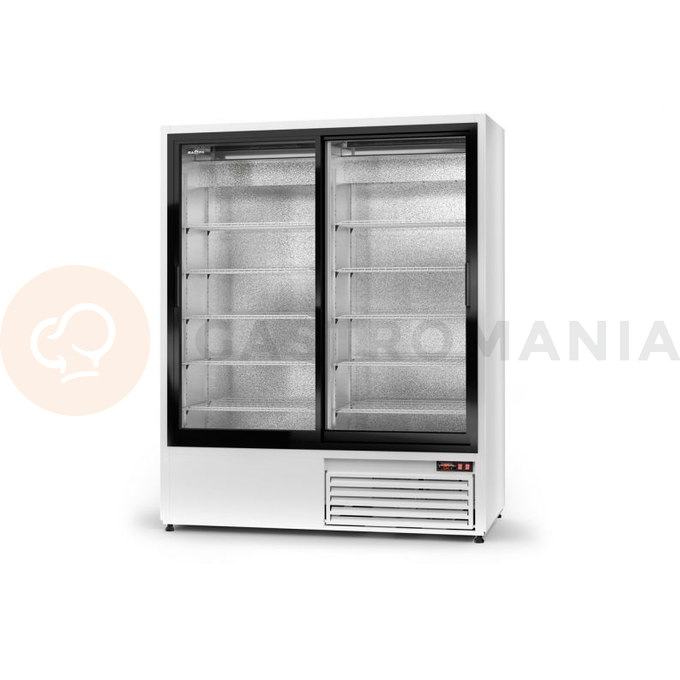 Chladící skříň jednostranně prosklenná s posuvnými dveřmi, dolní agregát, 3 kl., 1200x745x1980 mm | RAPA, SCh - SR 1200