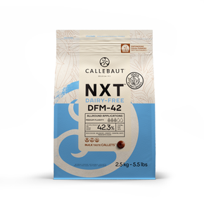Bez mléka, veganská světlá čokoláda NXT Dairy-free 42,3 %, sáček 2,5 kg | CALLEBAUT, CHM-Q42-DFR-E0-U70