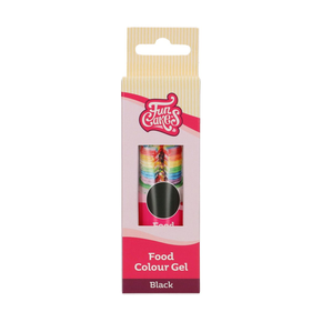 Gelové potravinářské barvivo v tubě, 30 g, černé | FUNCAKES, F44105
