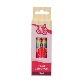 Gelové potravinářské barvivo v tubě, 30 g, červené | FUNCAKES, F44100