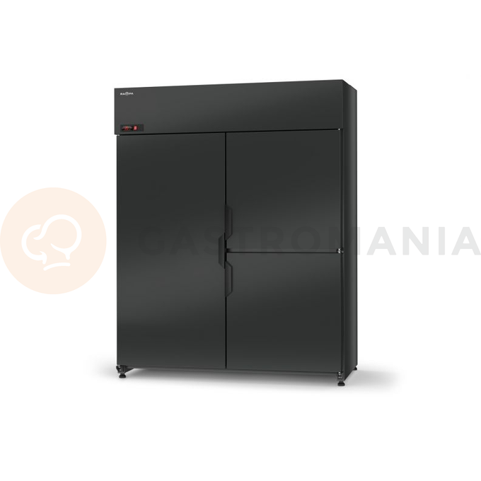 Chladicí skříň s křídlovými dveřmi, dvoukomorová, třídveřová, horní agregát, 4 kl., 1200x730x2020 mm | RAPA, SCh - Z 1200 / 3D ecoline