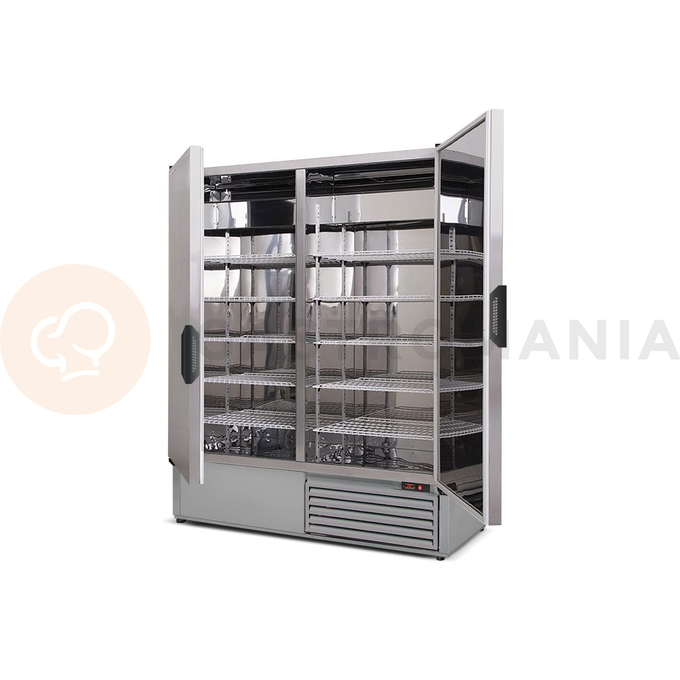 Chladicí skříň s křídlovými dveřmi, spodní agregát, 3. tř, nerezový interiér, 1400x730x2000 mm | RAPA, SCh - Z 1400 ecoline