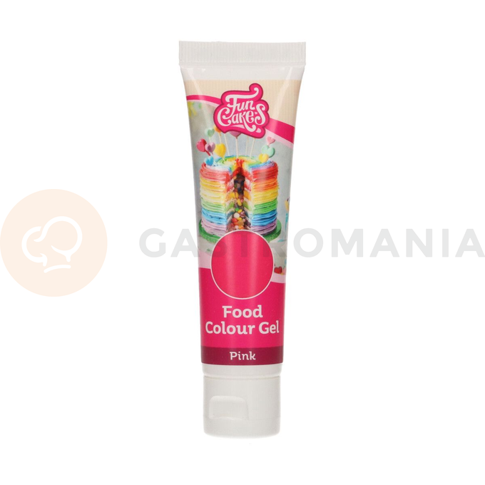 Gelové potravinářské barvivo v tubě 30 g, růžové | FUNCAKES, F44110