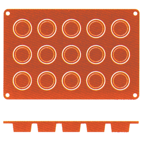 Silikonová forma na Petit Fours, 15 důlek, Ø 40x20 mm | CONTACTO, 6635/415