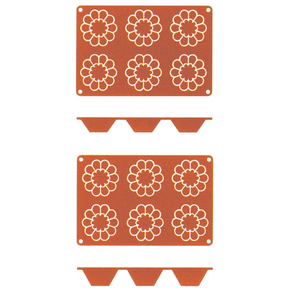 Silikonová forma na bábovky Briochette, 6 důlek, Ø 79x30 mm | CONTACTO, 6638/863