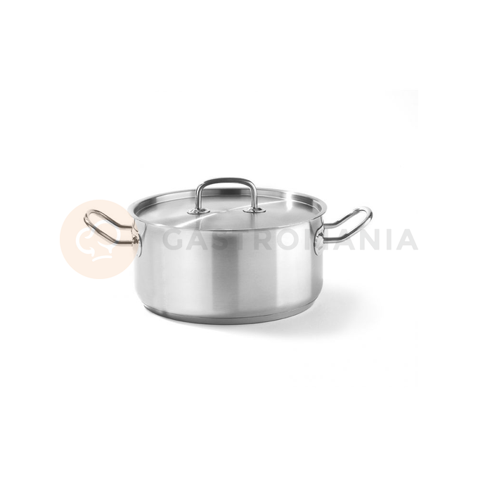 Nerezový hrnec nízký s poklicí, pr. 24 cm, 5 l | HENDI, Kitchen Line