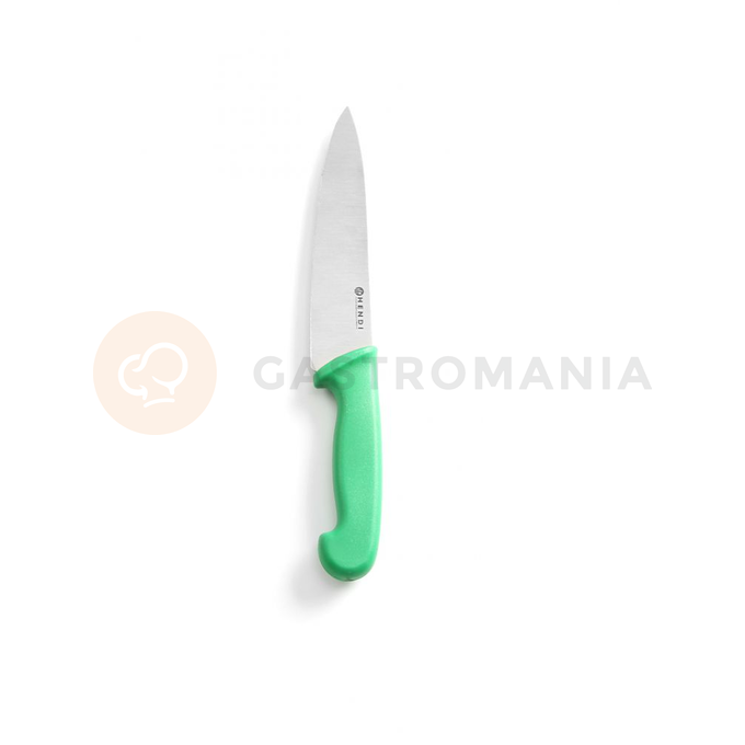 Nůž kuchařský HACCP zelený 18 cm | HENDI, 842614