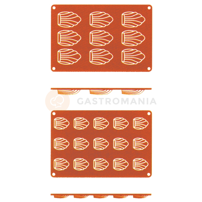 Silikonová forma na Magdalenky, 15 důlek, 44x34x10 mm | CONTACTO, 6637/415