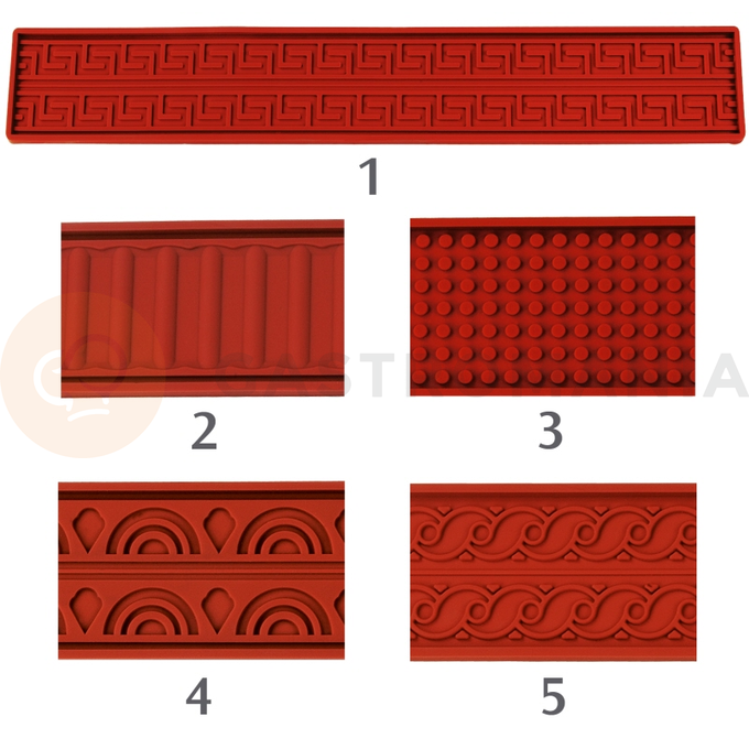 Silikonová forma, vzorec kopule 600x80 mm | CONTACTO, 6680/084