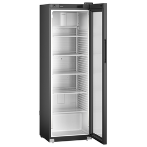 Chladící výstavní skříň s prosklennými dveřmi a dynamickým chlazením, černá, 400 l, 597x654x1884 mm | LIEBHERR, MRFvg 4011 Perfection