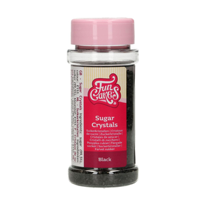 Cukr barevný - krystaly, sypání 80 g, černý | FUNCAKES, F52155