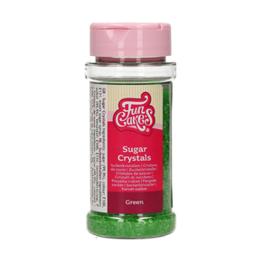 Cukr barevný - krystaly, sypání 80 g, zelený | FUNCAKES, F52145