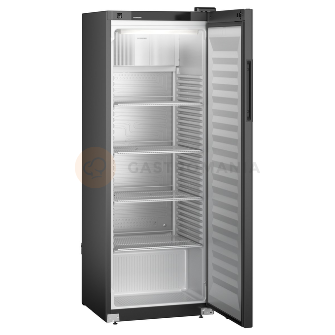 Chladící skříň s plnými dveřmi a dynamickým chlazením, černá, 327 l, 597x654x1684 mm | LIEBHERR, MRFvg 3501 Perfection