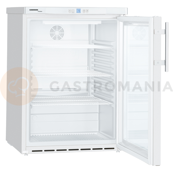 Chladící skříň vestavná s dynamickým  chlazením, se skleněnými dveřmi, 148 l, 600x615x830 mm                   | LIEBHERR, FKUv 1613 Premium