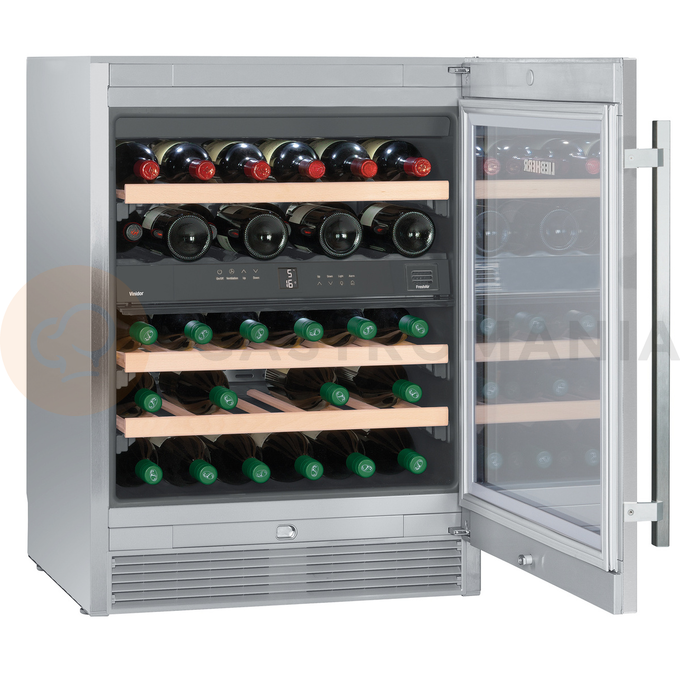 Chladící skříň - vinotéka na 34 láhví, se skleněnými dveřmi,  521 l, 95 l, 598x575x822 mm                                               | LIEBHERR, WTes 1672 Vinidor