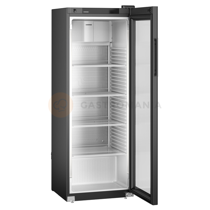 Chladící výstavní skříň s prosklennými dveřmi a dynamickým chlazením, černá, 347 l, 597x654x1684 mm | LIEBHERR, MRFvg 3511 Perfection