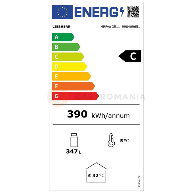 Chladící výstavní skříň s prosklennými dveřmi a dynamickým chlazením, černá, 347 l, 597x654x1684 mm | LIEBHERR, MRFvg 3511 Perfection