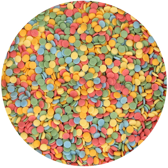 Cukrové dekorační konfety - 60 g, mix barev | FUNCAKES, F52005