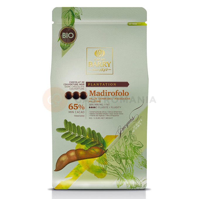 Hořká čokoláda - kuvertura Madirofolo 65%, 1 kg balení | CACAO BARRY, CHD-Q65MADN-E1-U68