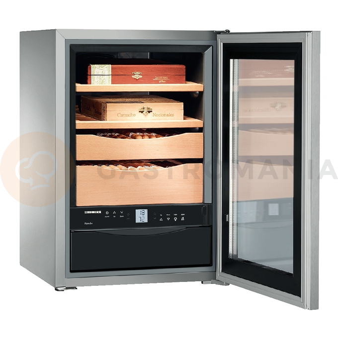 Humidor, skříň k uskladnění doutníků, prosklené dveře, 43 l, 425x478x612 mm   | LIEBHERR, ZKes 453 Humidor