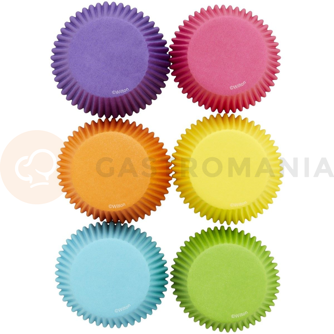 Košíčky na cupcake, průměr 5 cm, 300 ks mix duhové barvy | WILTON, 05-0-0034