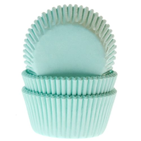 Košíčky na cupcake, průměr 5 cm, 50 ks mátová barva | HOUSE OF MARIE, HM1227