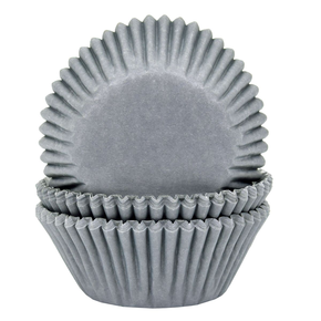 Košíčky na cupcake, průměr 5 cm, 50 ks šedá | HOUSE OF MARIE, HM5961