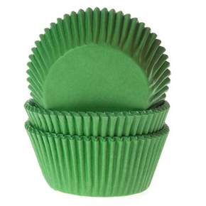 Košíčky na cupcake, průměr 5 cm, 50 ks zelená | HOUSE OF MARIE, HM0091