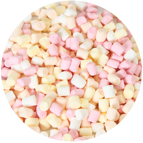 Dekorační sypání - micro Marshmallow 50 g, bílé, růžové, oranžové | FUNCAKES, F51105