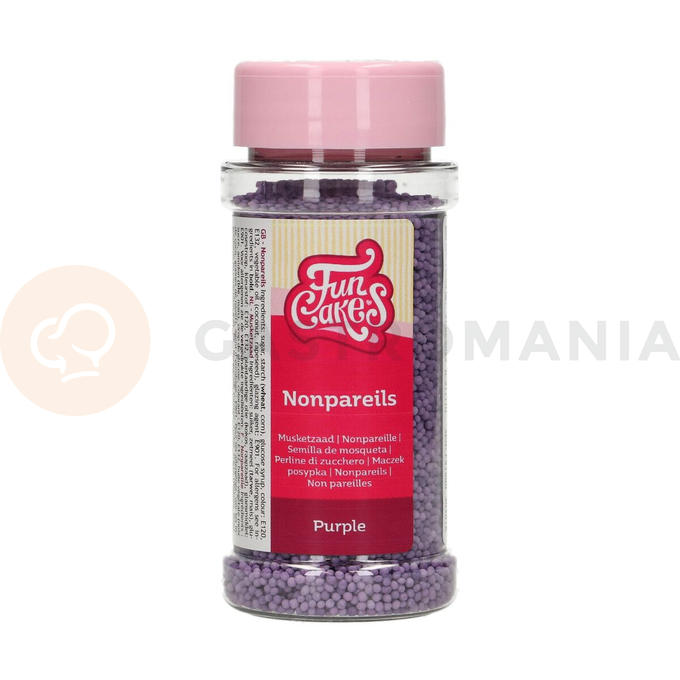 Dekorační sypání Nonpareils 80 g, fialová | FUNCAKES, F51500