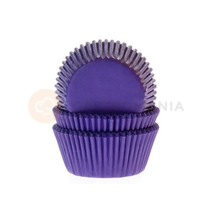 Košíčky na cupcake, průměr 5 cm, 50 ks fialová | HOUSE OF MARIE, HM4650