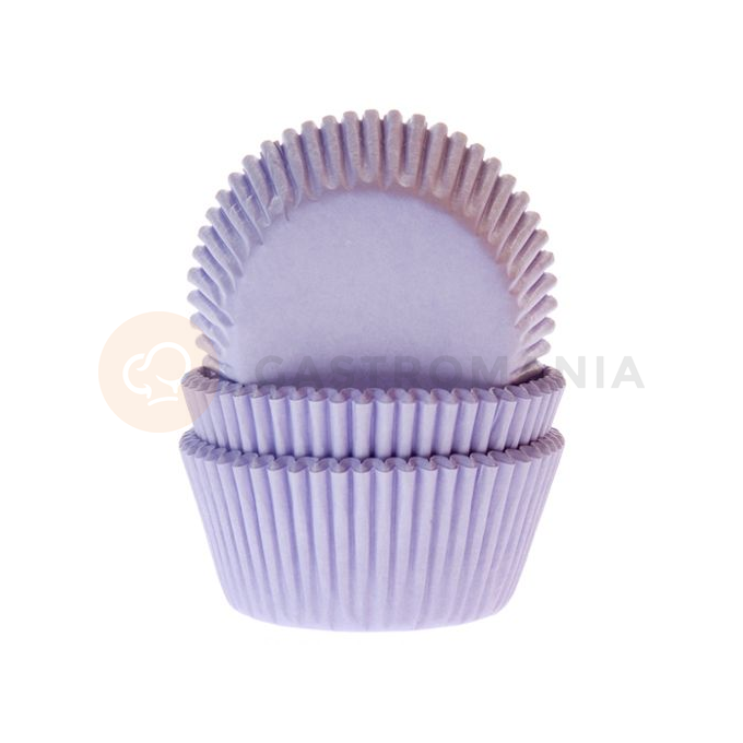 Košíčky na cupcake, průměr 5 cm, 50 ks liliová | HOUSE OF MARIE, HM1234
