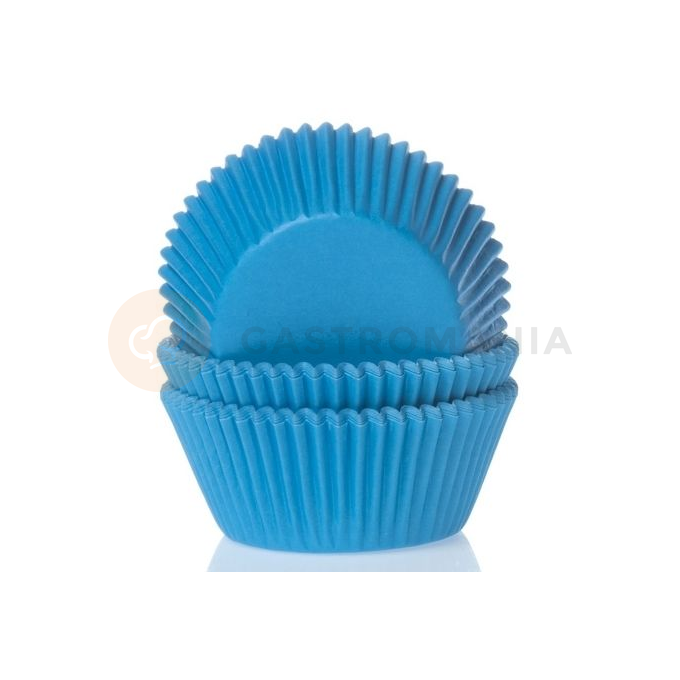Košíčky na cupcake, průměr 5 cm, 50 ks modrá | HOUSE OF MARIE, HM0084