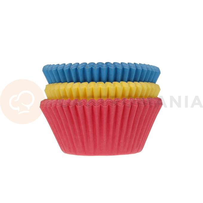 Košíčky na cupcake, průměr 5 cm, 75 ks základní barvy | HOUSE OF MARIE, HM7632