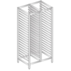 Regál dvojitý z nerezové oceli na nádoby, tácy a plechy 1170x660x1600 mm | DORA METAL, DM-3323 S