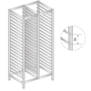 Regál dvojitý z nerezové oceli na nádoby, tácy a plechy 1170x660x1600 mm | DORA METAL, DM-3323 S