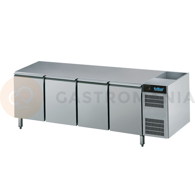 Chladící stůl 4dvéřový 570 l, bez pracovní desky, 2190x675x800 mm | RILLING, AKT EK741 1600