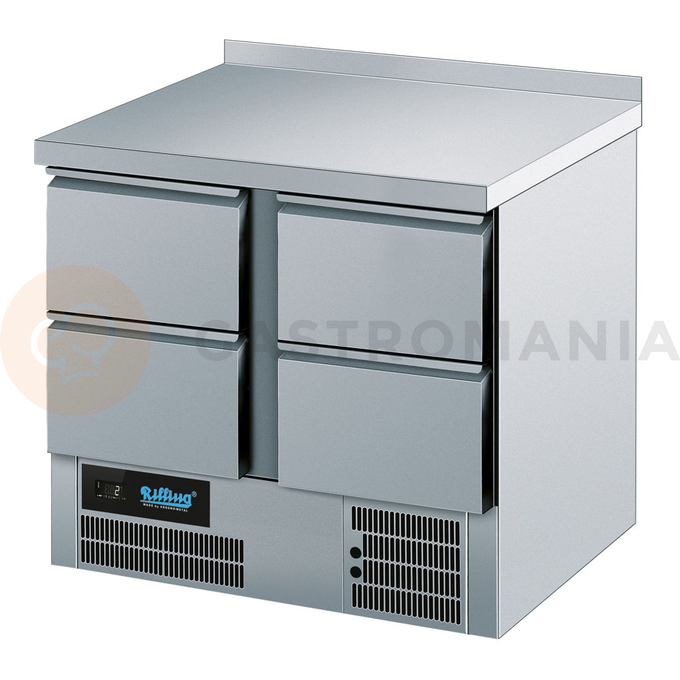 Stół chłodniczy z 4 szufladami 270 l, 950x700x850 mm | RILLING, AKT T0795 4AEV