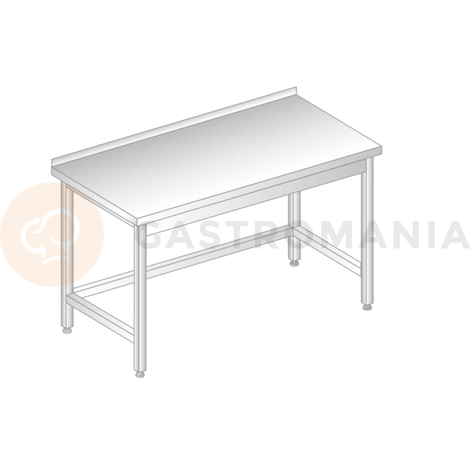 Stůl nástěnný z nerezové oceli 1900x600x850 mm | DORA METAL, DM-3101
